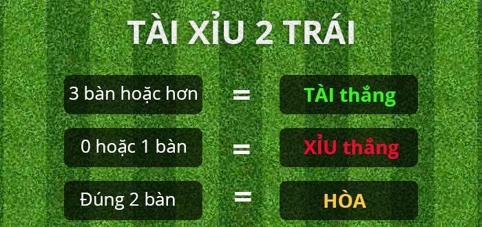 Tài xỉu 2 trái