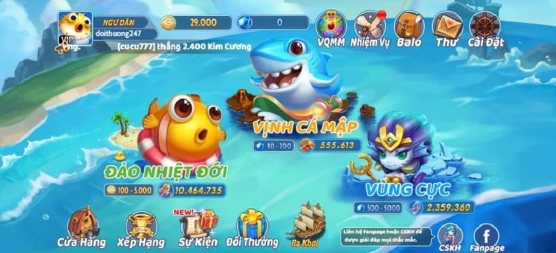 game bắn cá tiểu tiên cá mới nhất