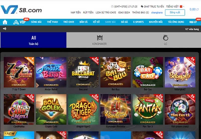 các loại game tại V7SB