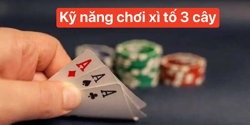 Kỹ năng chơi xì tố 3 cây